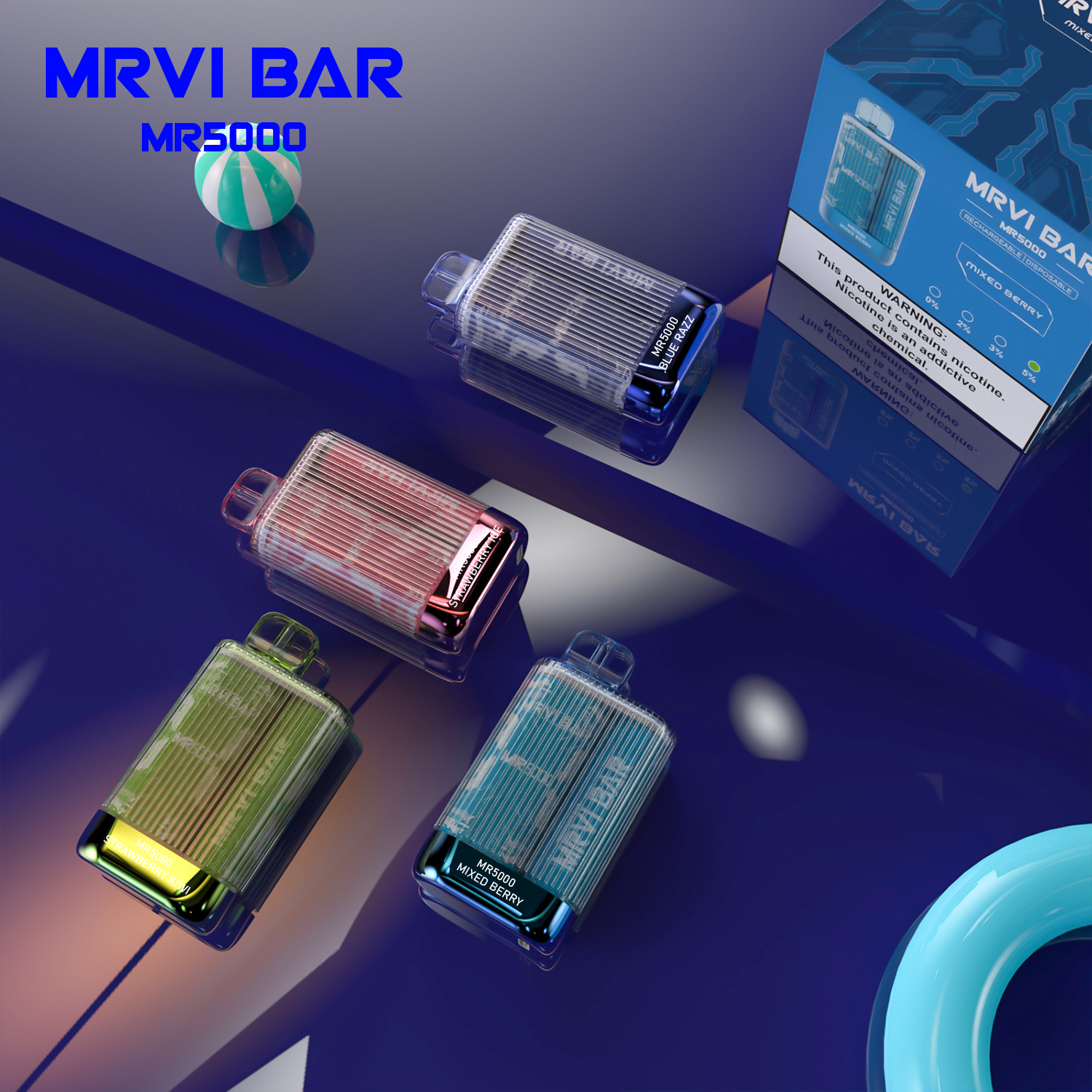 Original MRVI BAR 5000 Puffs Disposable Vape Pen Mini E Cigarettes With 600mah Rechargeable Battery 13ml Prefilled Pods Vs Toronado 6000
Original MRVI BAR 5000 Puffs Disposable Vape Pen Mini E Cigarettes With 600mah Rechargeable Battery 13ml Prefilled Pods Vs Toronado 6000