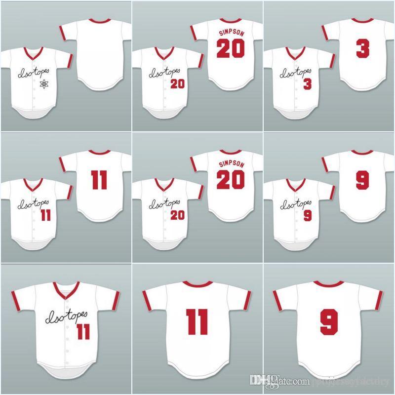Mens Springfield Isotopes 3 Babe Ruth IV 11 Fishbone Walker 9 Smash Diggins 20 Homer Simpson Blank Button Down Baseball Jersey All Stitched
Mens Springfield Isotopes 3 Babe Ruth IV 11 Fishbone Walker 9 Smash Diggins 20 Homer Simpson Blank Button Down Baseball Jersey All Stitched