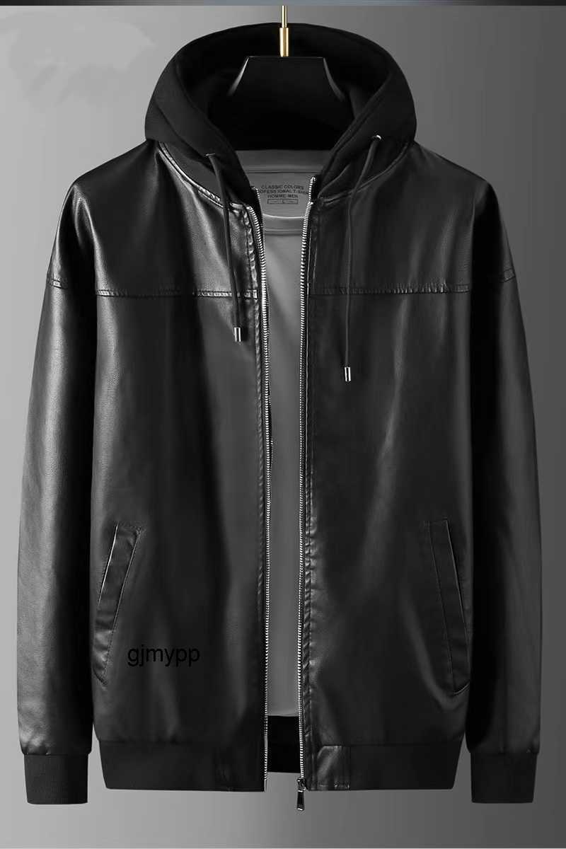 Men's Leather Faux Spring new leather jacket men's hooded PU imitation youth black coatA4FA
Men's Leather Faux Spring new leather jacket men's hooded PU imitation youth black coatA4FA