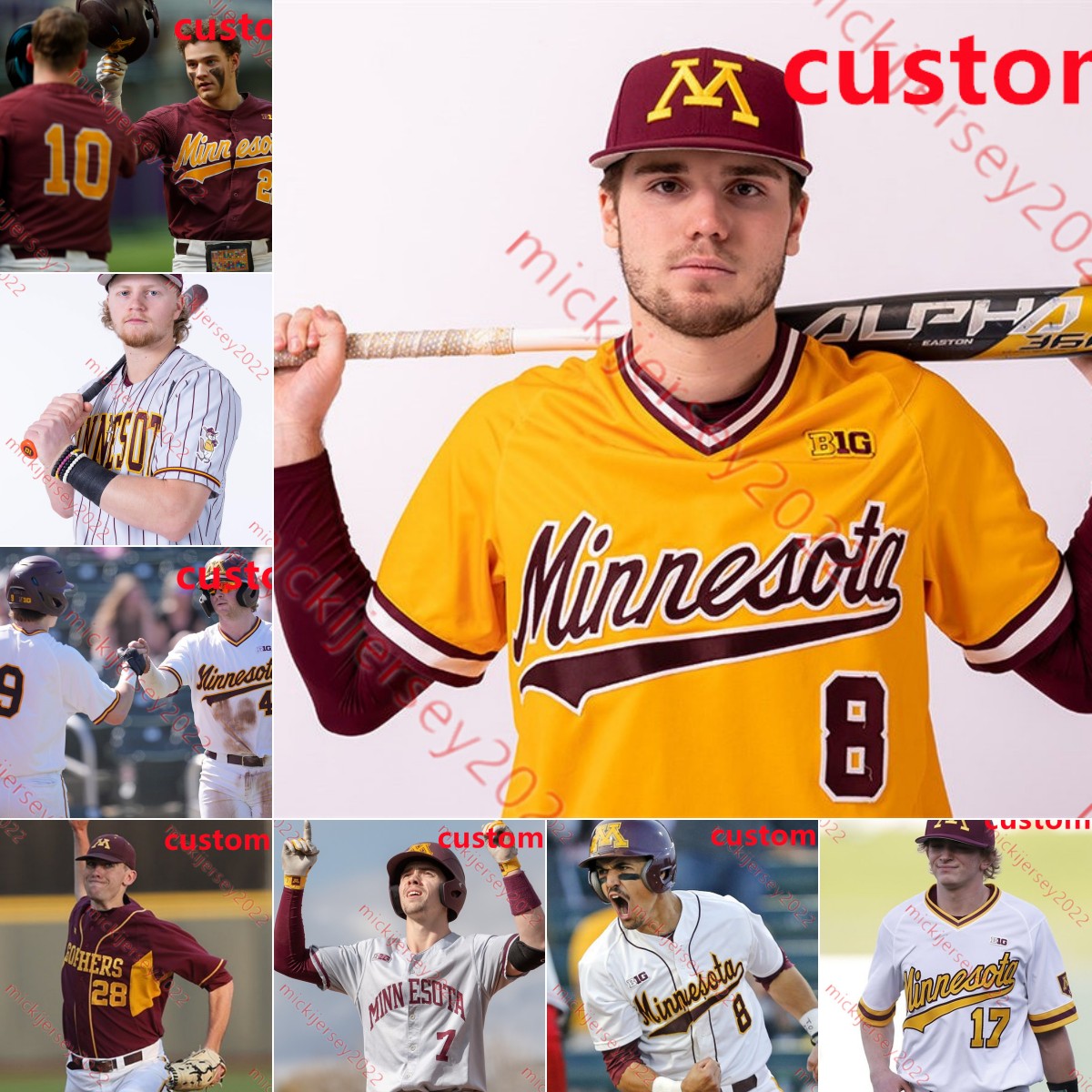 Boston Merila Minnesota Golden Gophers Baseball Jersey Sam Hunt Richie Holetz Tucker Novotny George Klassen Ben Shepard Connor Wietgrefe Minnesota Golden Jerseys, Gold pullover
Boston Merila Minnesota Golden Gophers Baseball Jersey Sam Hunt Richie Holetz Tucker Novotny George Klassen Ben Shepard Connor Wietgrefe Minnesota Golden Jerseys, Gold pullover