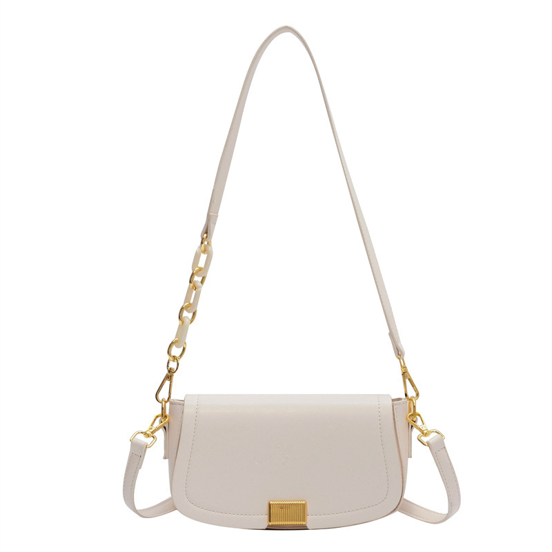 Fashionable and minimalist shoulder bag versatile women's bag mini PU handbag