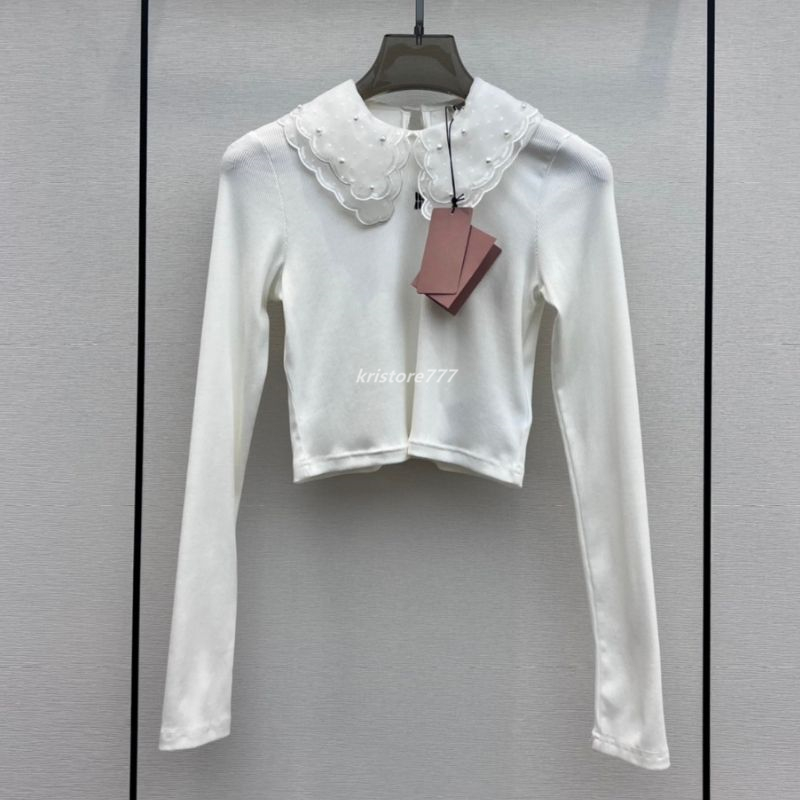 23SS Cotton Women Designer Sweatshirts Pullover Tops Clothing With Letter Embroidery Slim Girls Milan Runway High End Luxury Brand Beads Designer Tee Shirts Blouse, Multi
23SS Cotton Women Designer Sweatshirts Pullover Tops Clothing With Letter Embroidery Slim Girls Milan Runway High End Luxury Brand Beads Designer Tee Shirts Blouse, Multi