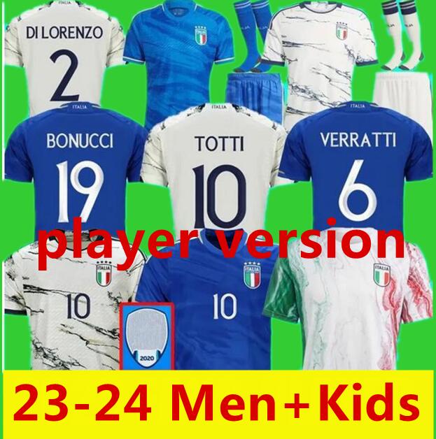 2023 italy soccer jerseys Player version maglie da calcio TOTTI VERRATTI CHIESA Training suit Italia 23 24 football Shirts Men set kids kit uniform 66, Away
2023 italy soccer jerseys Player version maglie da calcio TOTTI VERRATTI CHIESA Training suit Italia 23 24 football Shirts Men set kids kit uniform 66, Away