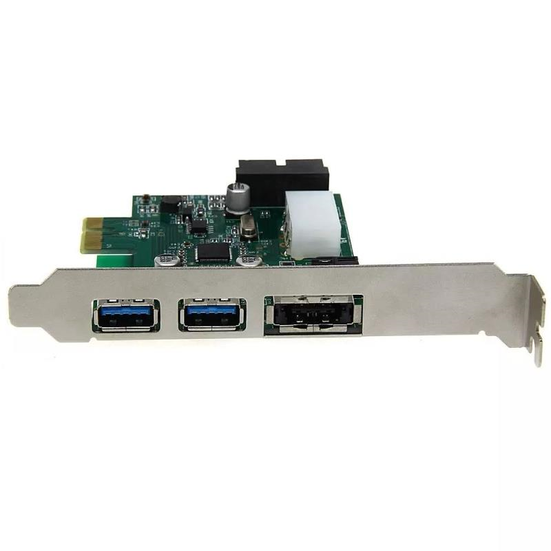 Hot Desktop 3 Port USB 30 20 Pin Power ESATA PCI Express Adapter Controller Card Jcsrr