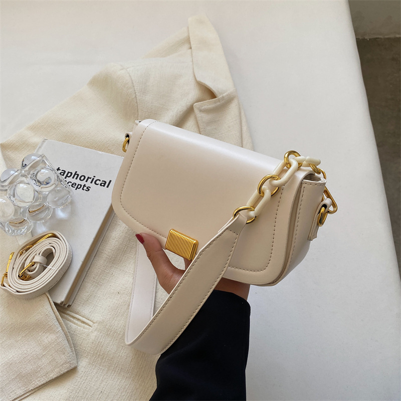 Fashionable and minimalist shoulder bag versatile women's bag mini PU handbag
