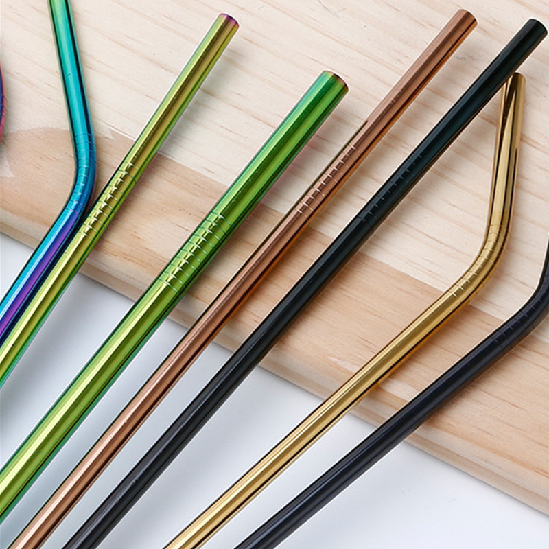 Reusable Straw Colored 304 Stainless Steel Straw Drink Straw