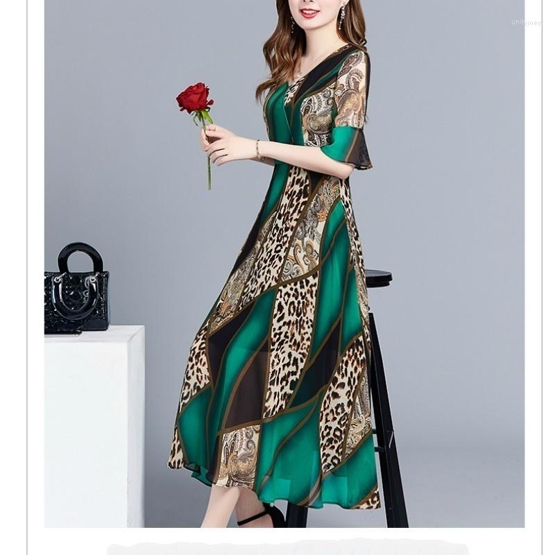 Casual Dresses Summer Print Dress V-neck Fashion Loose Long Skirt For Women Party Sleeve, Green
Casual Dresses Summer Print Dress V-neck Fashion Loose Long Skirt For Women Party Sleeve, Green