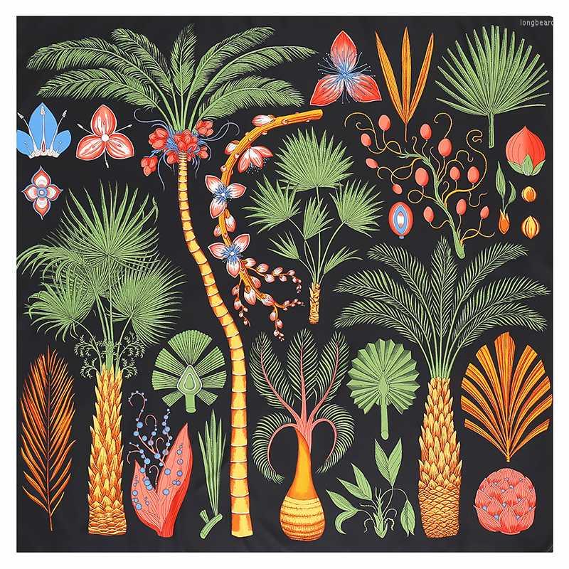 Scarves Design Tree Printing Square Scarf Bandana 130 130cm Twill Silk Women Kerchief For Shawls Stoles
Scarves Design Tree Printing Square Scarf Bandana 130 130cm Twill Silk Women Kerchief For Shawls Stoles