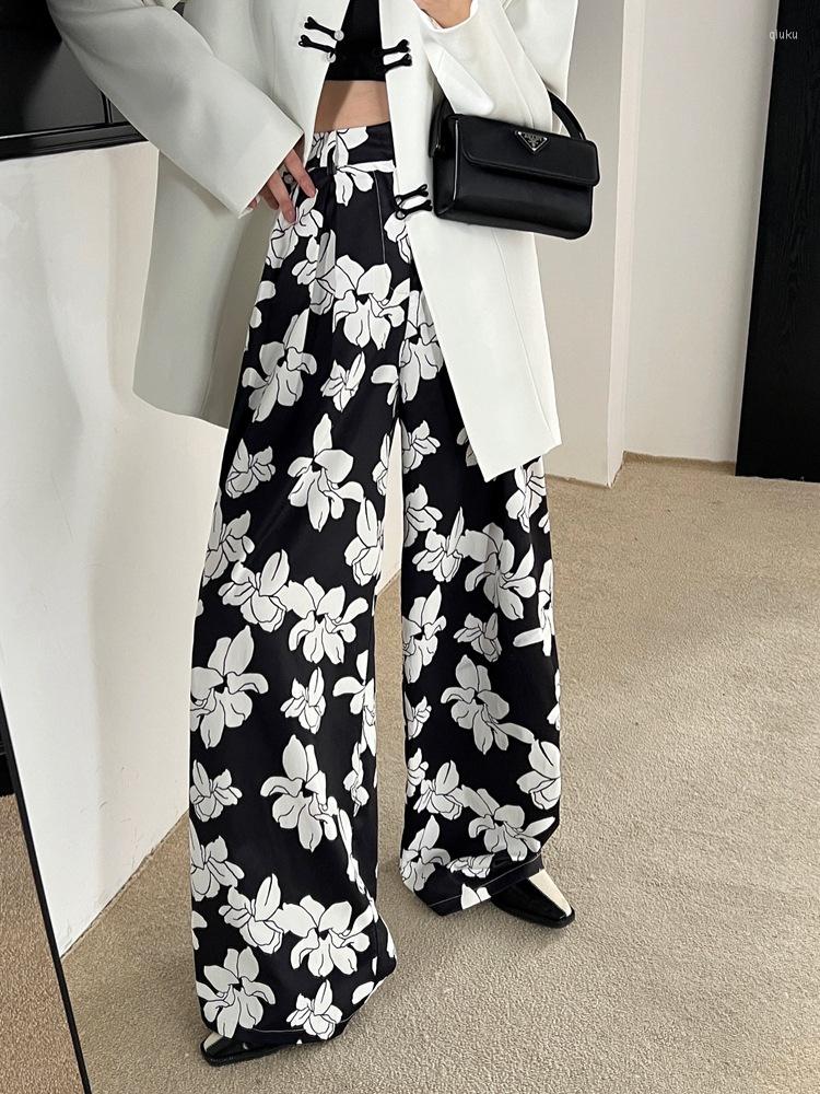 Women's Pants ZCSMLL Summer 2023 Womens Fashion Black White Floral Wide Leg High Waist Trousers Ladies Bottoms Long Clothing, Picture shown
Women's Pants ZCSMLL Summer 2023 Womens Fashion Black White Floral Wide Leg High Waist Trousers Ladies Bottoms Long Clothing, Picture shown