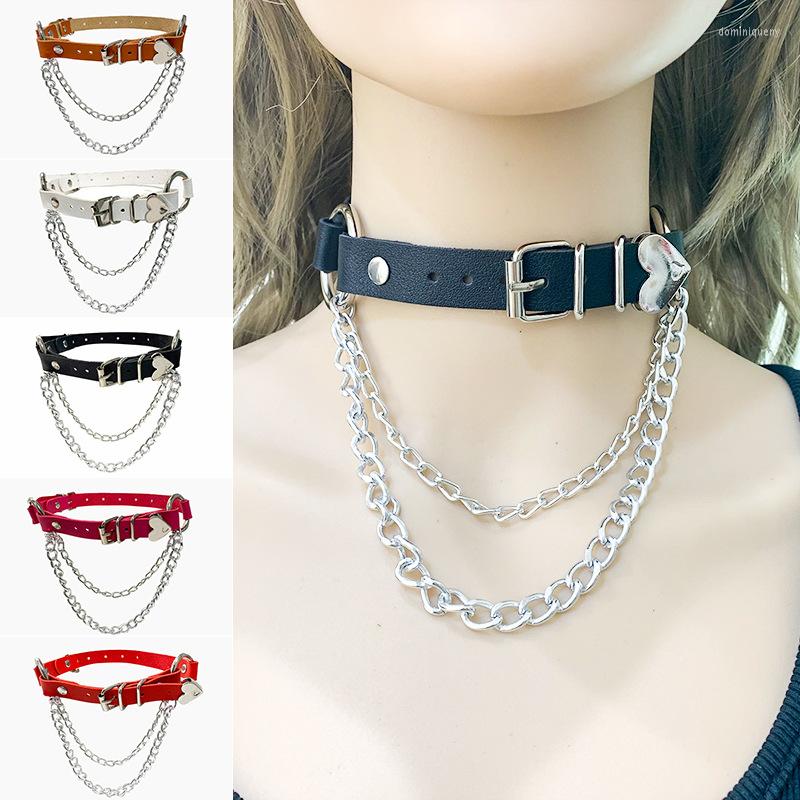 Choker LW Love Hearts Chain Collars Personality Harajuku Necklace Clavicle PU Leather Neck Belt
Choker LW Love Hearts Chain Collars Personality Harajuku Necklace Clavicle PU Leather Neck Belt