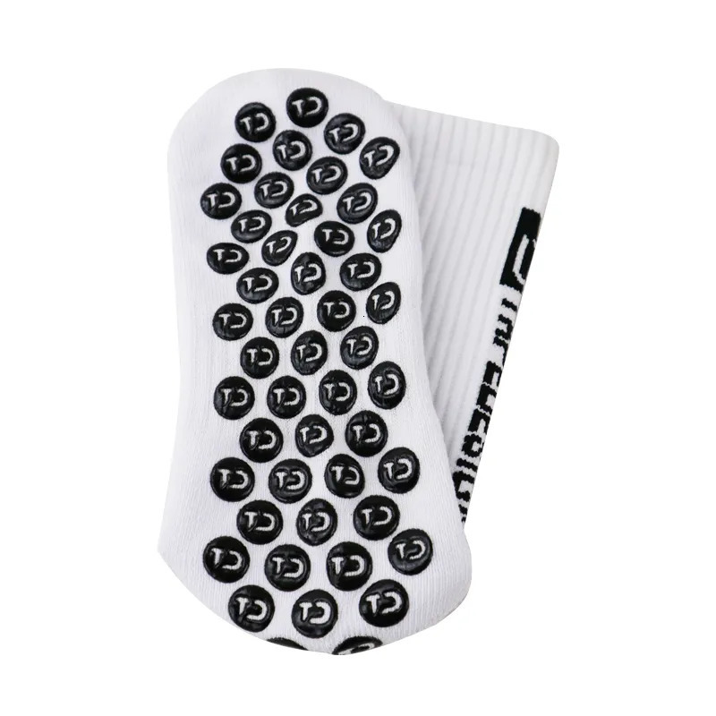 Sports Socks 6Pairs/Lot ANTI SLIP Tape Football Socks Mid Calf Non-Slip Soccer Sport Cycling Sports Mens Sock EU38-45 231113