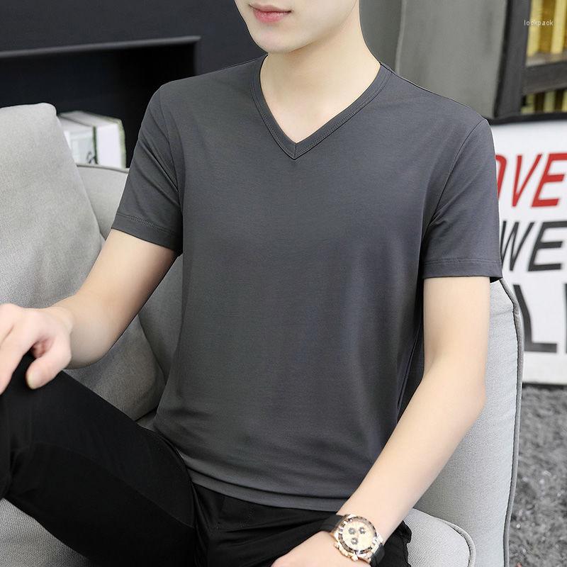 Men' T Shirts 2023 Ice Silk Short Sleeve T-Shirt Men' Summer V-neck Solid Color Trendy Quick-drying Tops Regular Korean Style Tshirt, Black
Men' T Shirts 2023 Ice Silk Short Sleeve T-Shirt Men' Summer V-neck Solid Color Trendy Quick-drying Tops Regular Korean Style Tshirt, Black