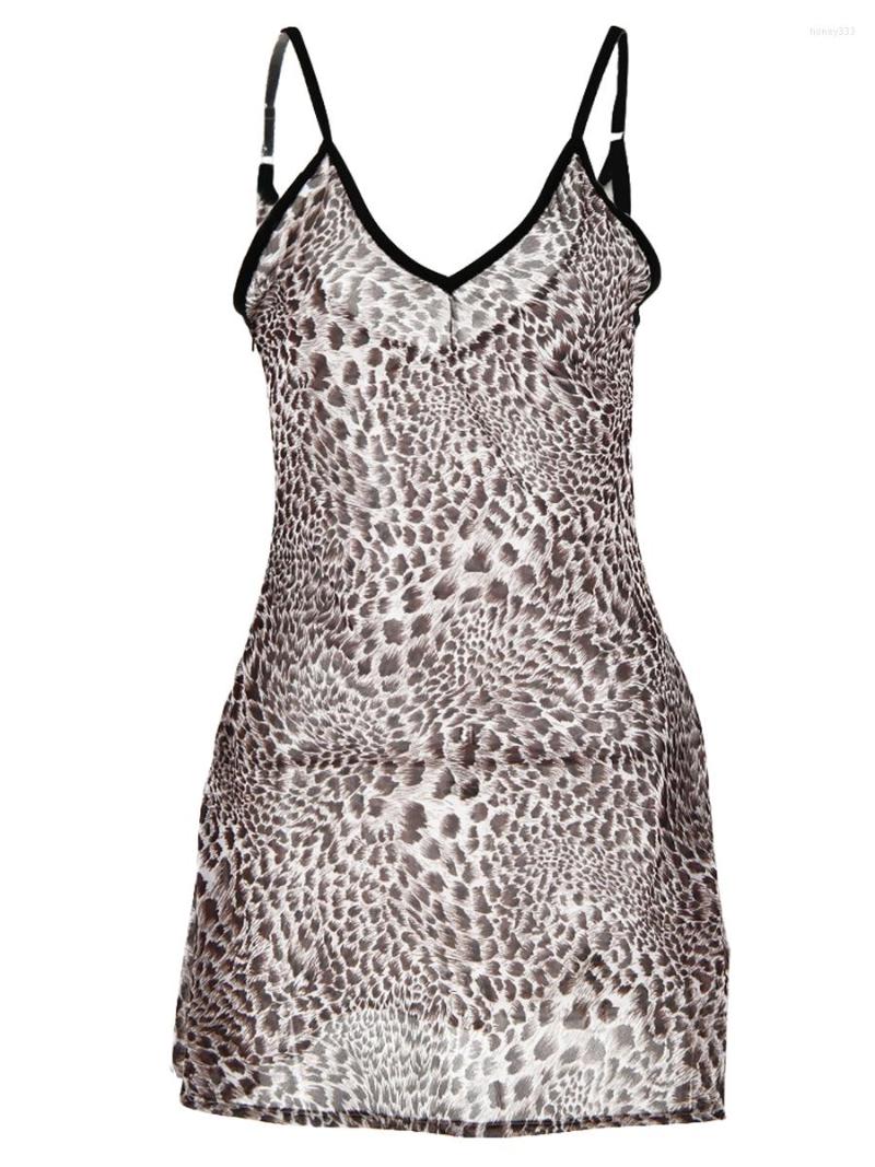 Casual Dresses Women Sling Dress Spaghetti Straps Backless Leopard Print Summer Mini For Club Party
Casual Dresses Women Sling Dress Spaghetti Straps Backless Leopard Print Summer Mini For Club Party