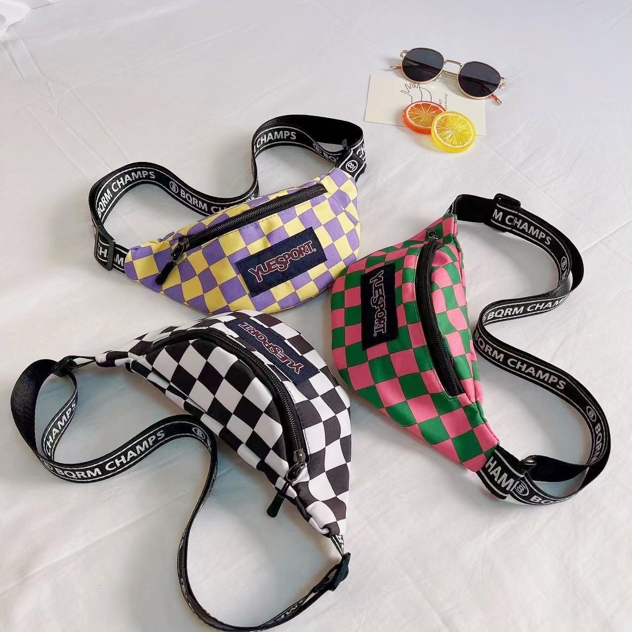 Backpacks Chest Bag Girls Boys Korean Trend Kids Waist Mini Coin Purse Banana Handbag Baby Fanny Children Travel Crossbody Hip Bum 230412