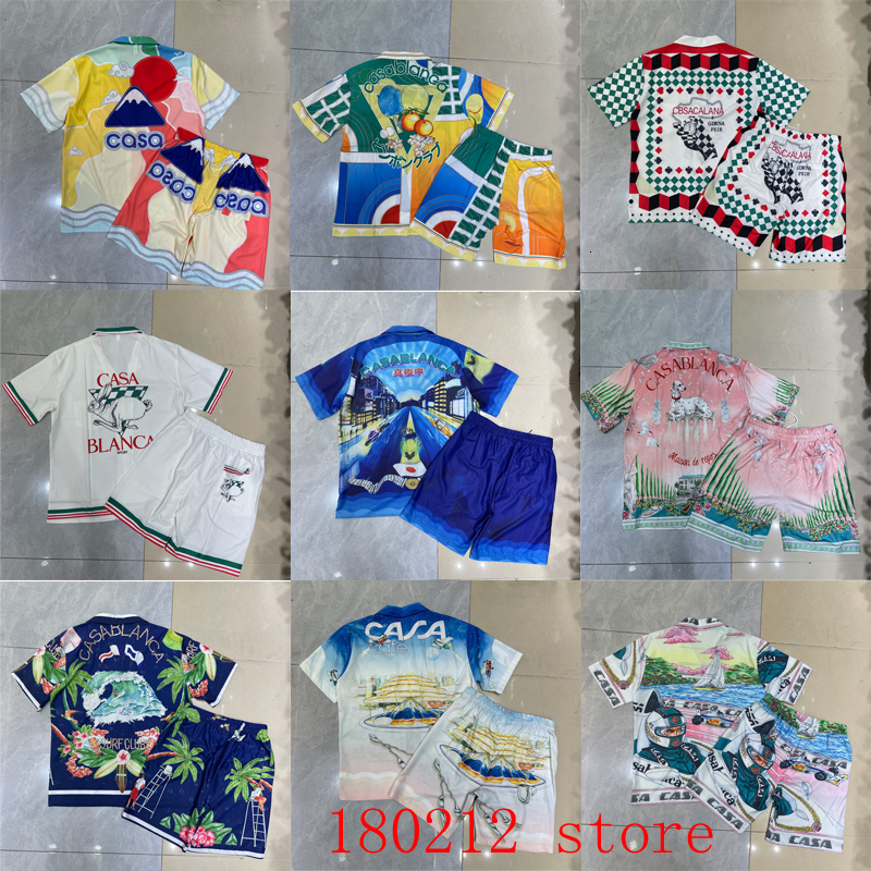 Men's Tracksuits Multi Versions Pattern Print CASABLANCA Hawaii Beach Seaside Holiday Short Set Men Women Hip Hop Casual Shirts Shortpant Suit 230413, 19
Men's Tracksuits Multi Versions Pattern Print CASABLANCA Hawaii Beach Seaside Holiday Short Set Men Women Hip Hop Casual Shirts Shortpant Suit 230413, 19