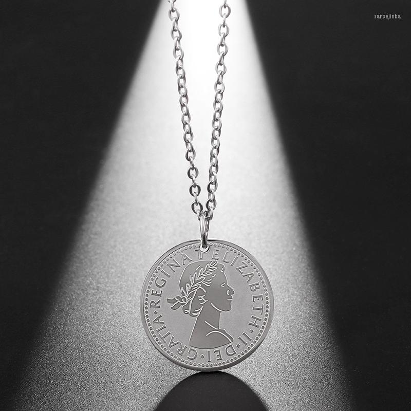 Pendant Necklaces Sixpence Coin Necklace For Men Women Stainless Steel Lucky Jewelry Amulet Bridal Wedding Gift
Pendant Necklaces Sixpence Coin Necklace For Men Women Stainless Steel Lucky Jewelry Amulet Bridal Wedding Gift