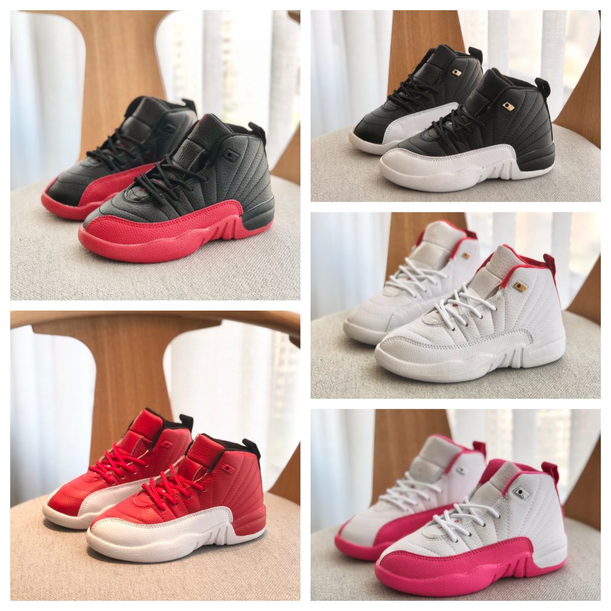 12s kids Shoes 12 Basketball toddler Sneakers designer boys girls Athletic Outdoor Retro Youth Infants Black Trainers Deadly Pink Red Kid shoes, Color2
12s kids Shoes 12 Basketball toddler Sneakers designer boys girls Athletic Outdoor Retro Youth Infants Black Trainers Deadly Pink Red Kid shoes, Color2