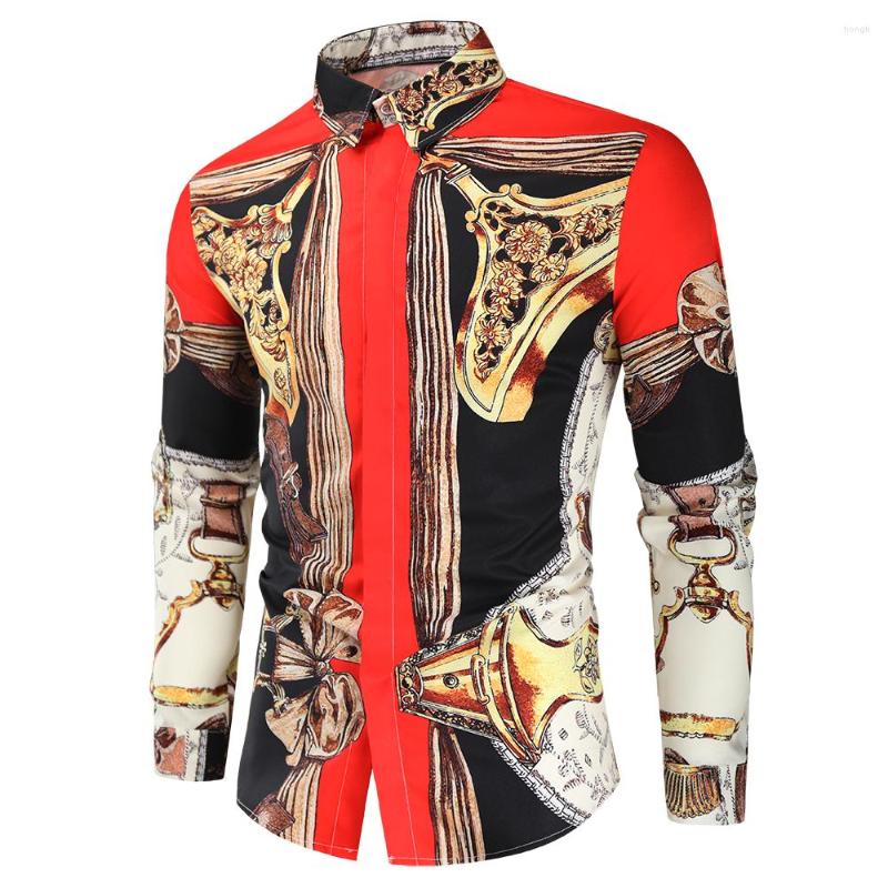 Men's Casual Shirts Luxury Royal Mens Slim Fit Cross Printed Long Sleeve Chemise Homme Men Prom Party Tuxedo Shirt, Picture
Men's Casual Shirts Luxury Royal Mens Slim Fit Cross Printed Long Sleeve Chemise Homme Men Prom Party Tuxedo Shirt, Picture