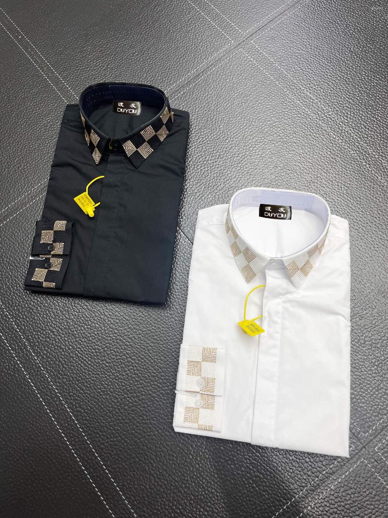 Men's Casual Shirts Men's Dress Cotton Embroidered Geometric Pattern Long Sleeve Camisas Masculina Slim Fit Mens Business Shirt 191653, Black
Men's Casual Shirts Men's Dress Cotton Embroidered Geometric Pattern Long Sleeve Camisas Masculina Slim Fit Mens Business Shirt 191653, Black