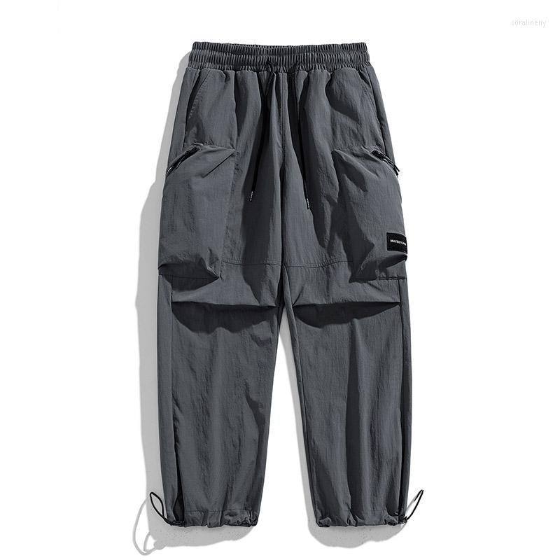 Men's Pants Men Spring Black Tactical Cargo Zipper Pocket Casual Trousers Leggings Jogging High Street Harajuku Wide Leg, Grey
Men's Pants Men Spring Black Tactical Cargo Zipper Pocket Casual Trousers Leggings Jogging High Street Harajuku Wide Leg, Grey