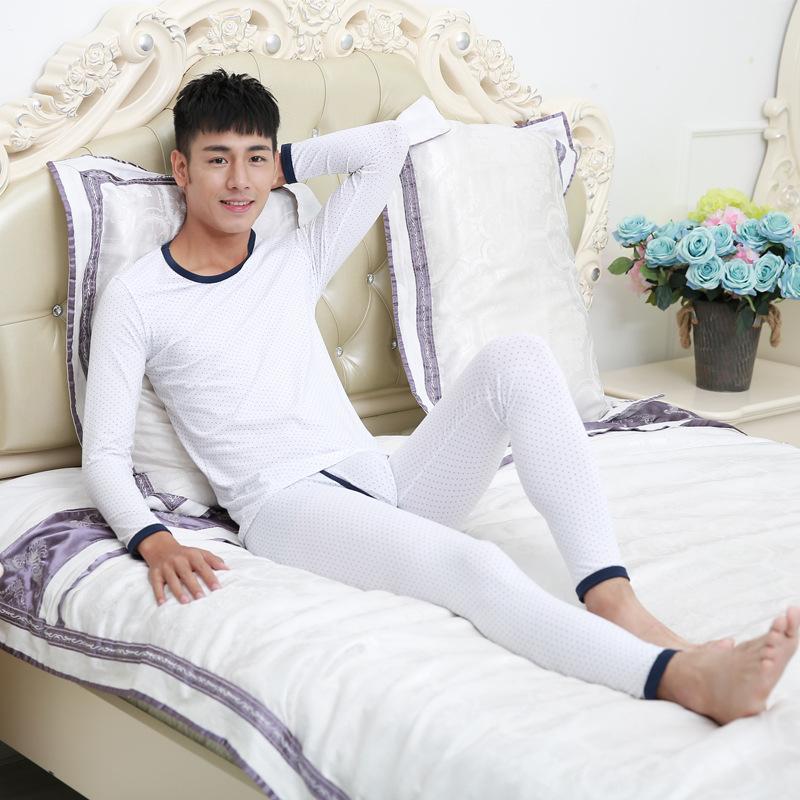 Men's Sleepwear SEEINNER Cotton Solid Round Dot Keep Warm Pajamas O-Neck Soft Sexy Elastic Printing Clothes Man Gay Thin Underwear Suit, Blue
Men's Sleepwear SEEINNER Cotton Solid Round Dot Keep Warm Pajamas O-Neck Soft Sexy Elastic Printing Clothes Man Gay Thin Underwear Suit, Blue