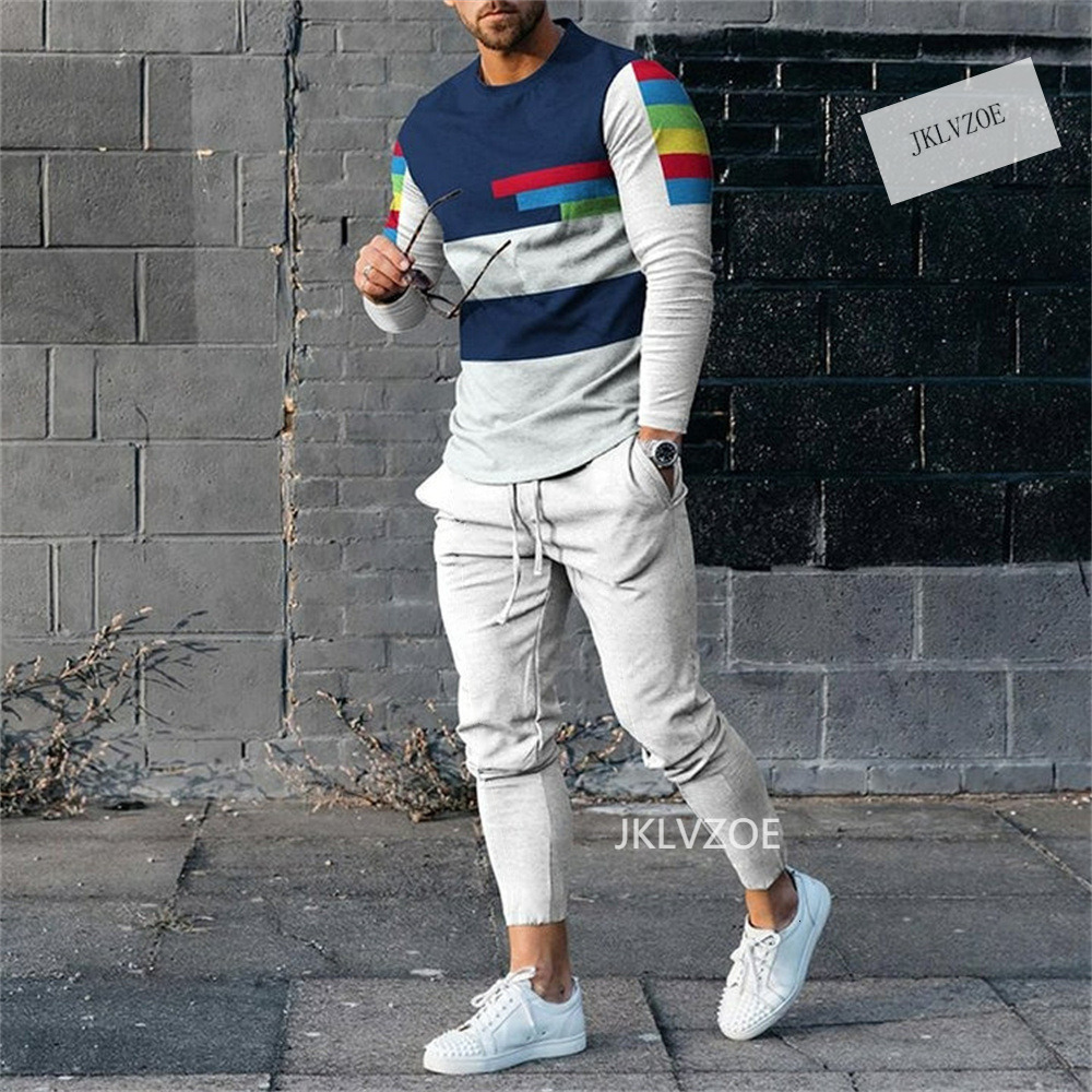 Men's Tracksuits est Autumn Men Clothing Sets Tracksuit Long Sleeve T-shirtSweatpants Suit Casual Man Print Oversized 2 Piece 230412, 14
Men's Tracksuits est Autumn Men Clothing Sets Tracksuit Long Sleeve T-shirtSweatpants Suit Casual Man Print Oversized 2 Piece 230412, 14
