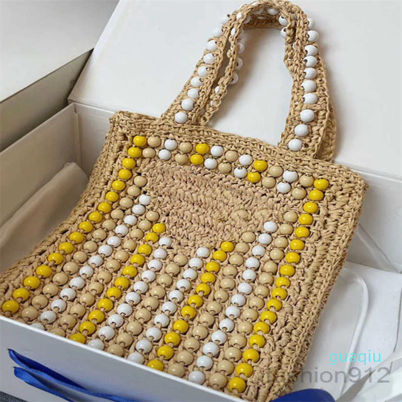 Evening Bags womens Beads Straw Tote Bag Weave Fashion Shopping Handbag Colors Crochet Beach Large Capaci womens Totes bags, Black
Evening Bags womens Beads Straw Tote Bag Weave Fashion Shopping Handbag Colors Crochet Beach Large Capaci womens Totes bags, Black