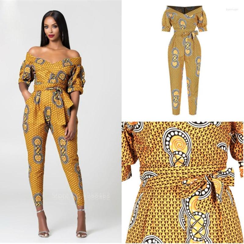 Ethnic Clothing 2023 African Fashion Designed Print Dashiki Jumpsuit Women Girls Bazin Nigeria Sexy Off-the-shoulder Strapless Bandage
Ethnic Clothing 2023 African Fashion Designed Print Dashiki Jumpsuit Women Girls Bazin Nigeria Sexy Off-the-shoulder Strapless Bandage