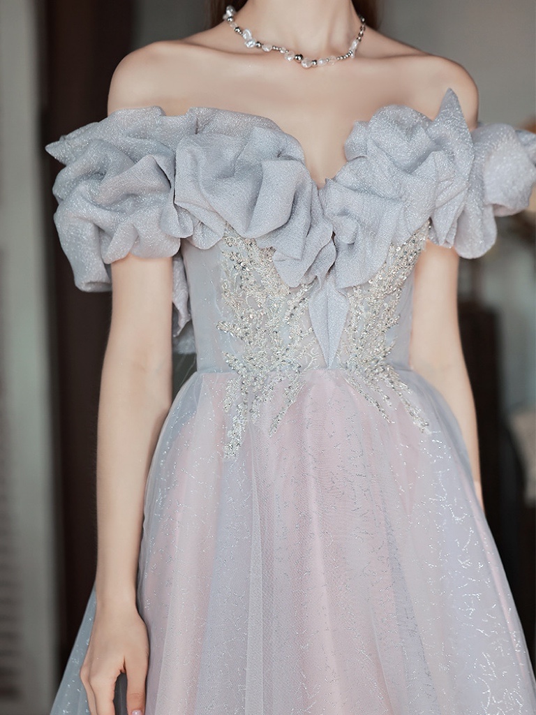 Elegant Gray Blue Celebrity Dresses Off Shoulder Sequined Applique A Line Long Lace Up Backless Cocktail Party Prom Evening Gowns, Same as picture
Elegant Gray Blue Celebrity Dresses Off Shoulder Sequined Applique A Line Long Lace Up Backless Cocktail Party Prom Evening Gowns, Same as picture