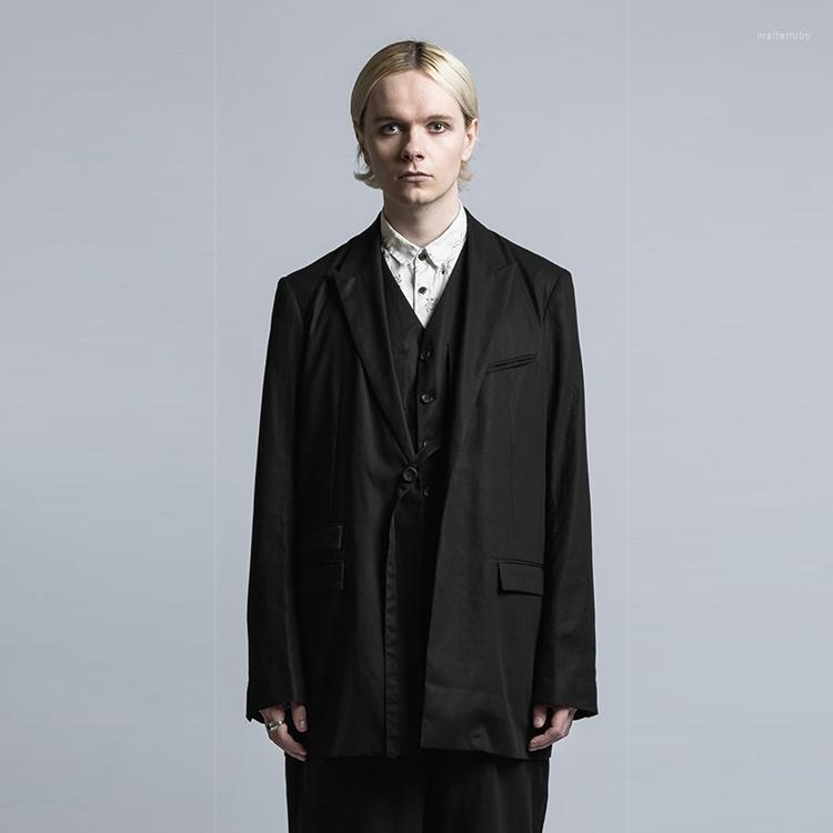 Men' Suits Men' Suit Casual Loose Two-piece Set Black Vest Coat Large Fashion Trend Personalized Young
Men' Suits Men' Suit Casual Loose Two-piece Set Black Vest Coat Large Fashion Trend Personalized Young