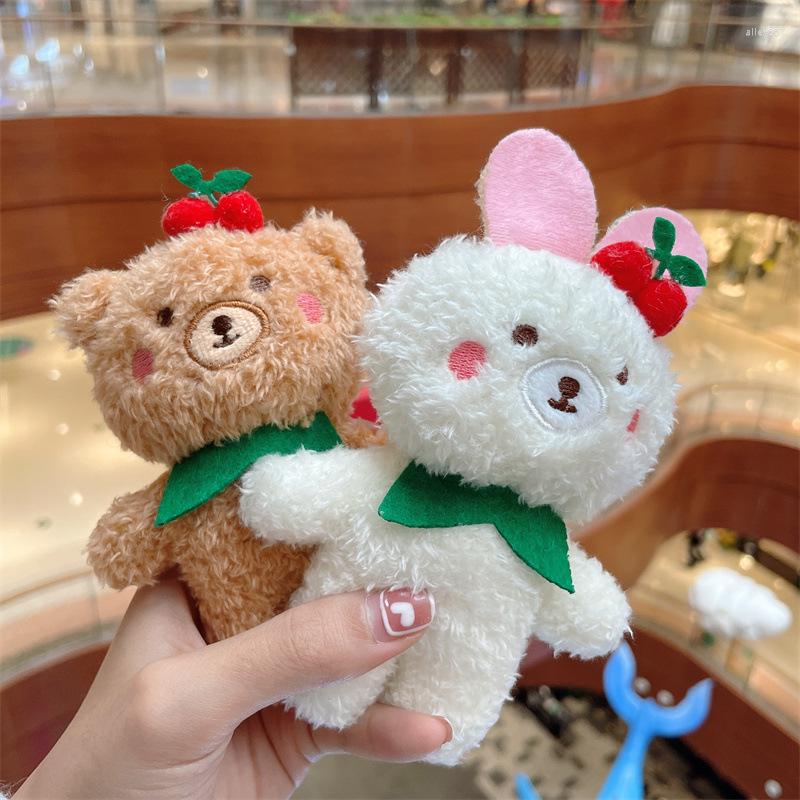Keychains Cute Cherry Bear Plush Schoolbag Pendant Personality Car Keychain Couple Gift
Keychains Cute Cherry Bear Plush Schoolbag Pendant Personality Car Keychain Couple Gift