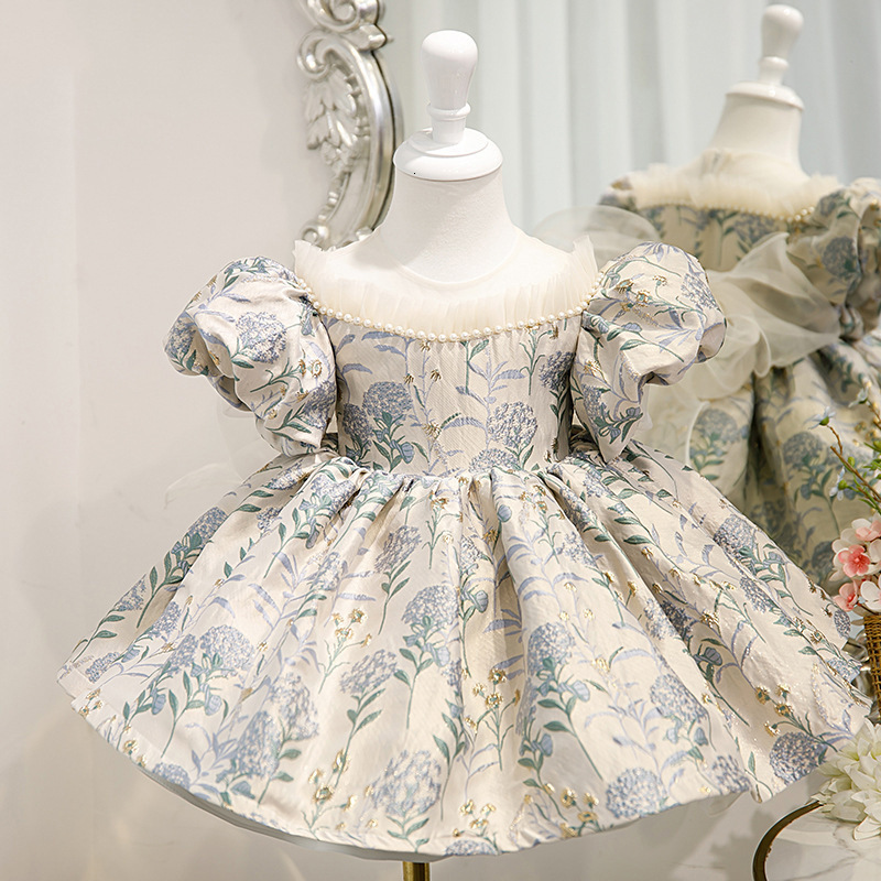 Girl's Dresses Infant Baby Girl Dress Tulle Baptism Dresses for Girls 1st Year Birthday Beading Lace Appliqued Party Wedding Prom Kids Clothes 23