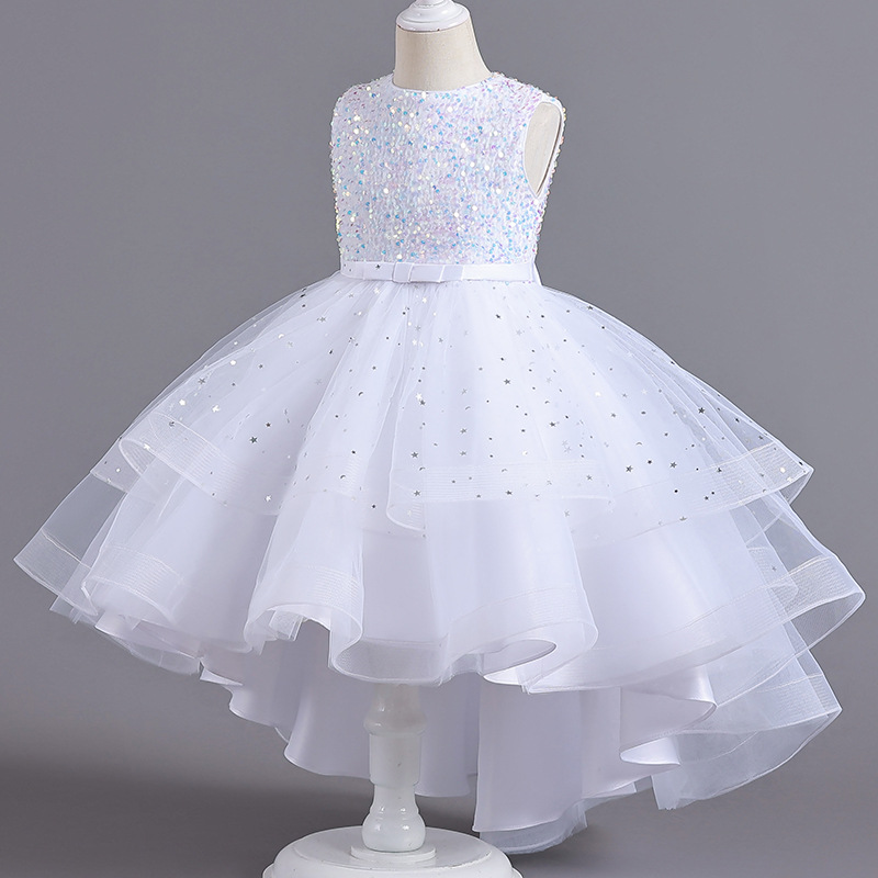 Girls flower dress Children's princess dress dress. spend TongLiang skirts catwalk show girls trailing piece of bitter fleabane bitter fleabane dress, White
Girls flower dress Children's princess dress dress. spend TongLiang skirts catwalk show girls trailing piece of bitter fleabane bitter fleabane dress, White