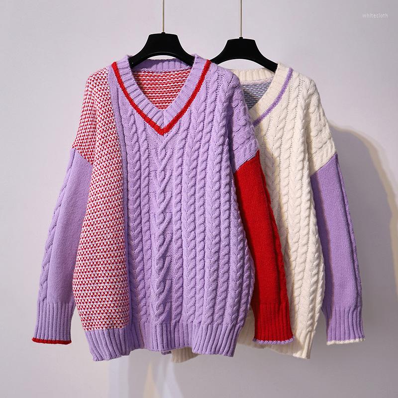 Women's Sweaters 2023 Autumn And Winter Fashion Women's Pullover Full Sleeves High Street V-neck Contrast Patchwork Wild Loose, Beige
Women's Sweaters 2023 Autumn And Winter Fashion Women's Pullover Full Sleeves High Street V-neck Contrast Patchwork Wild Loose, Beige