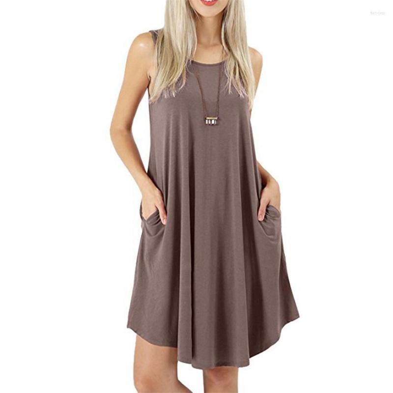 Casual Dresses Douhoow Summer Women Sleeveless Big Hem Dress Scoop Neck Solid Color Tank Loose Sundress, Purple
Casual Dresses Douhoow Summer Women Sleeveless Big Hem Dress Scoop Neck Solid Color Tank Loose Sundress, Purple