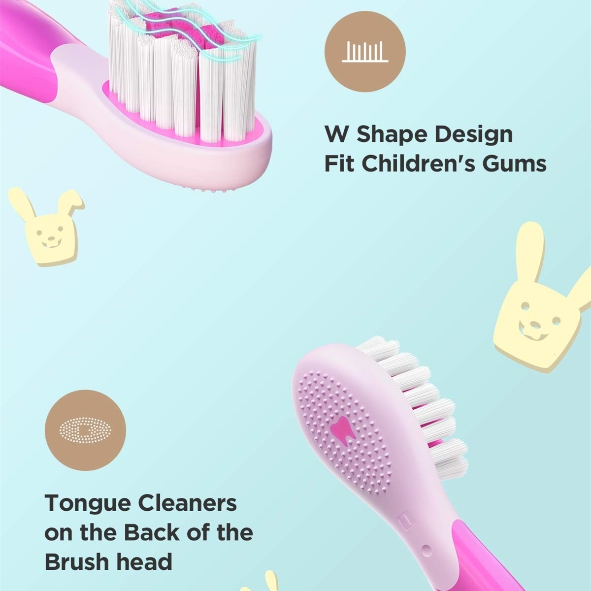 Toothbrushes Head Fairywill Electric Toothbrushes Replacement Heads Electric Toothbrush 4 heads Sets for FW-2001 Head Toothbrush 230413
