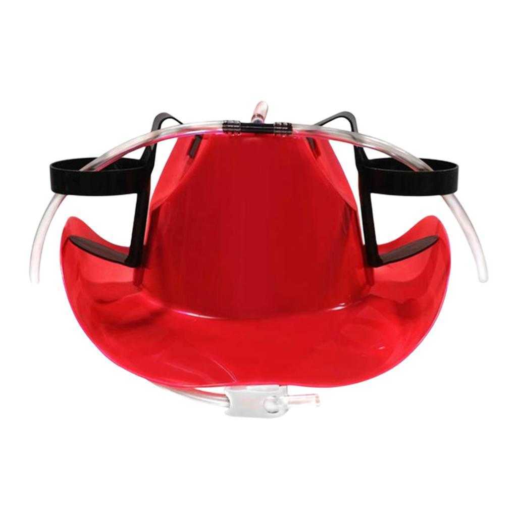 Party Hats CreativeLazy Lounge Beer Soda Guzzler Helmet Drinking Hat Birthday Party Cool Unique Toy Handsfree Drink Toy Cowboy Cosplay W0413