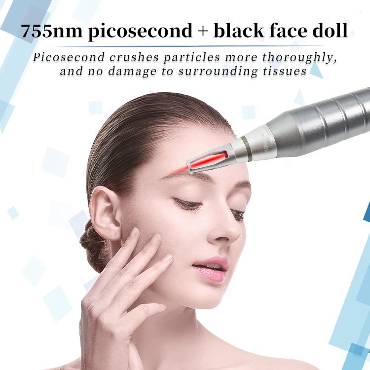 Professional Tattoo Removal Machine Picosecond Pigment Melanin Elimination Eyebrow/Eyeline/Lipline Washing Black Doll Treatment Pore Shrink Instrument