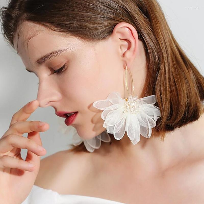 Dangle Earrings Big Petal Flowers With Chiffon Floral Tassel Boho Temperament Drop For Vacation Wedding
Dangle Earrings Big Petal Flowers With Chiffon Floral Tassel Boho Temperament Drop For Vacation Wedding