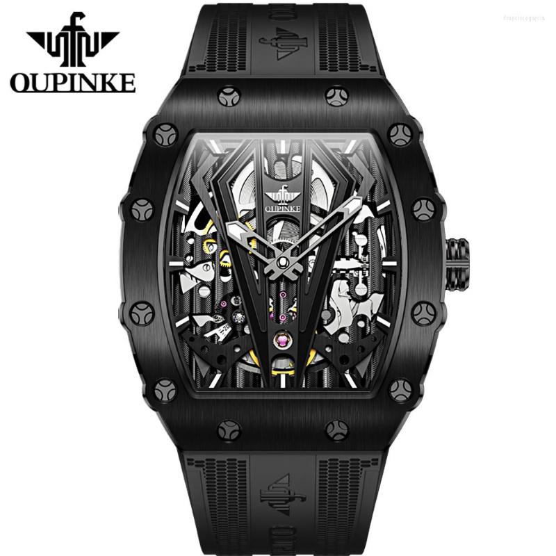 Wristwatches Swiss Brand OUPINKE Auomatic Watch Men Silicone Black Mechanical Steampunk Sports Sapphire Crystal Wristwatch Gift For, Full black
Wristwatches Swiss Brand OUPINKE Auomatic Watch Men Silicone Black Mechanical Steampunk Sports Sapphire Crystal Wristwatch Gift For, Full black