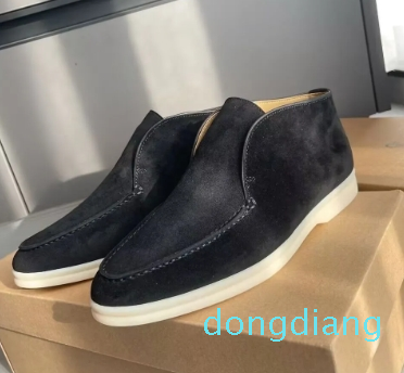 casual shoes open walks summer walk deck shoes Suede loafer city lazy loafers men women suede sneaker mid