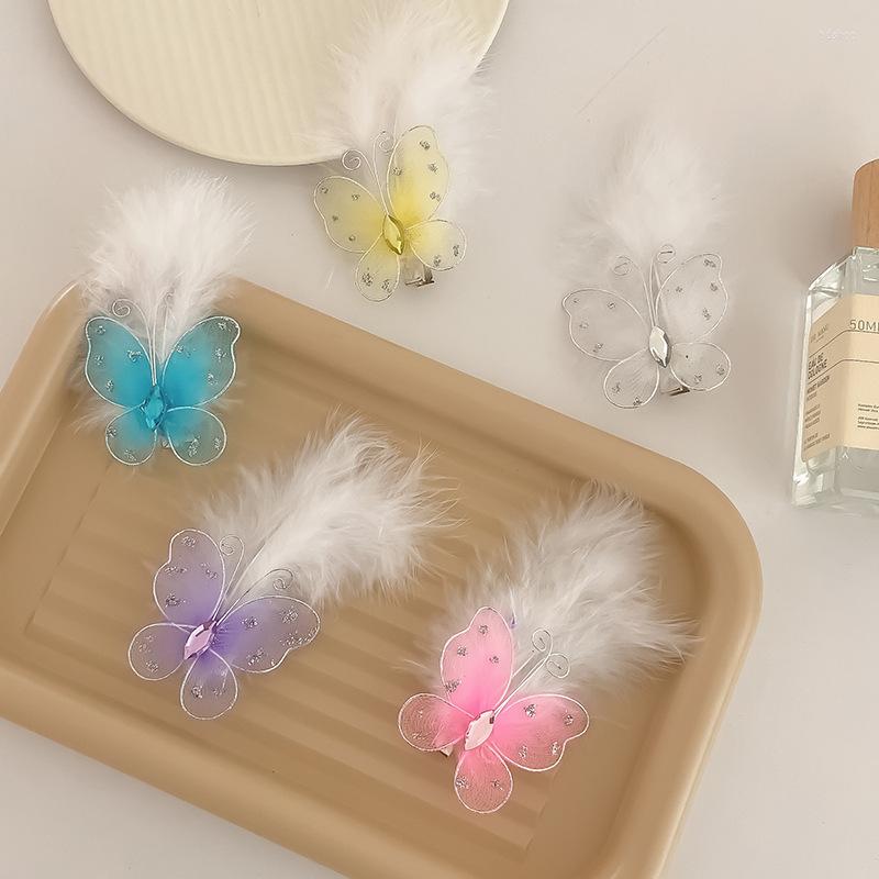 Hair Accessories Cute Butterfly Feather Hairpins Girls Retro Clips Edge Clamps Sweet Colors Barrette Kids Fashion Headwear, Yellow
Hair Accessories Cute Butterfly Feather Hairpins Girls Retro Clips Edge Clamps Sweet Colors Barrette Kids Fashion Headwear, Yellow