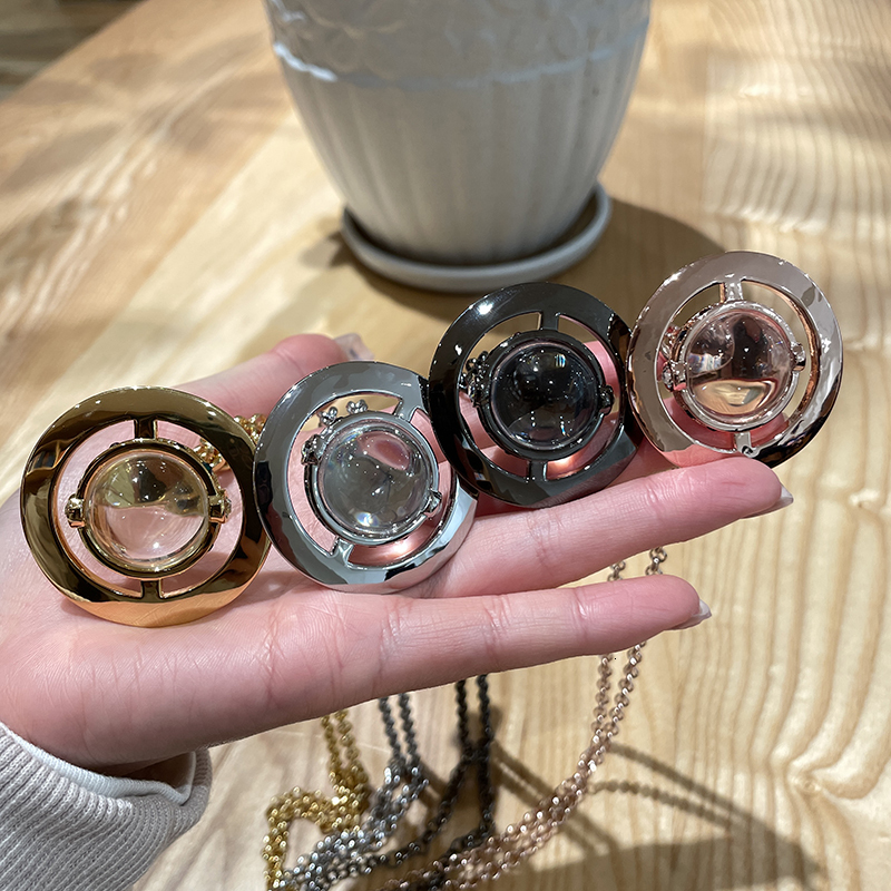 Strands Strings 45CM Size Ball Necklace French Retro Planet Classic Chain with Diamond Clavicle Chain Necklaces For Women 230412