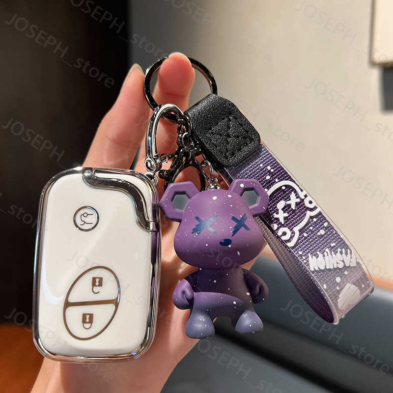 Key Rings NEW TPU Car Remote Key Case Cover Fob For Lexus CT200H GX400 RX350 IS250 IS300C RX270 ES240 ES350 LS460 GS300 450h 460h Keychain J230413