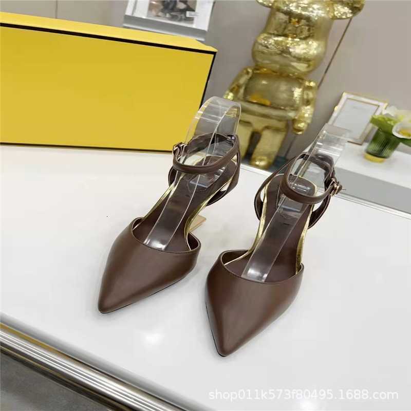 2023 Summer Imitation Leather Rubber Brown Fashion Pointed Buckle with Diamond Sandals, Brown2
2023 Summer Imitation Leather Rubber Brown Fashion Pointed Buckle with Diamond Sandals, Brown2