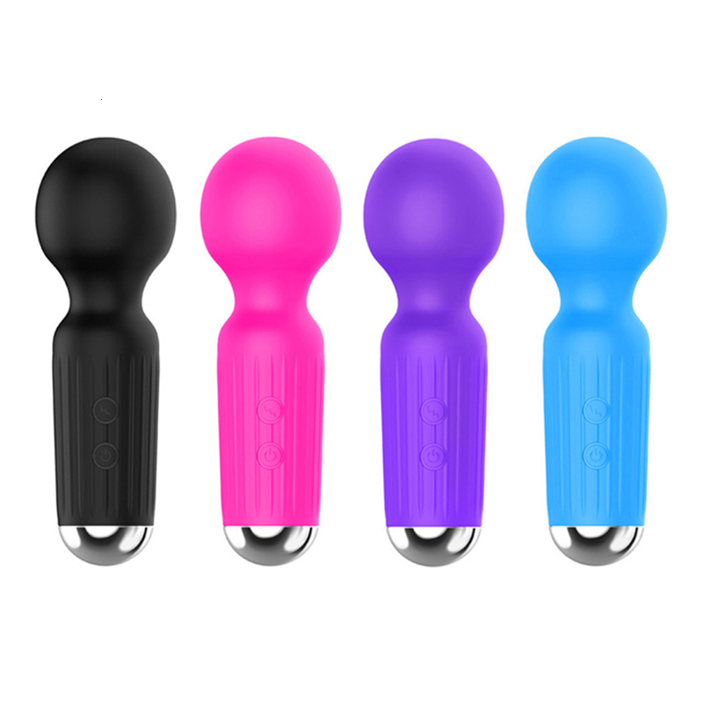 Vibrators Magic Powerful Handheld Clit Clitoris Stimulation Adult Personal Silicone Sex Toy Mini Cute Av Wand Massager for Women Female 230413