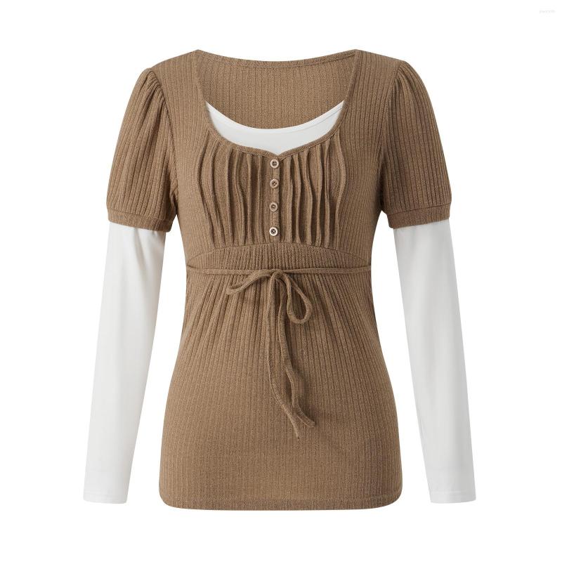 Women' Blouses Grunge Fairycore T Shirt Women Patchwork Long Sleeve Tops With Buttons Y2k Aesthetic Clothes Basic Vintage Clothing, Multi
Women' Blouses Grunge Fairycore T Shirt Women Patchwork Long Sleeve Tops With Buttons Y2k Aesthetic Clothes Basic Vintage Clothing, Multi