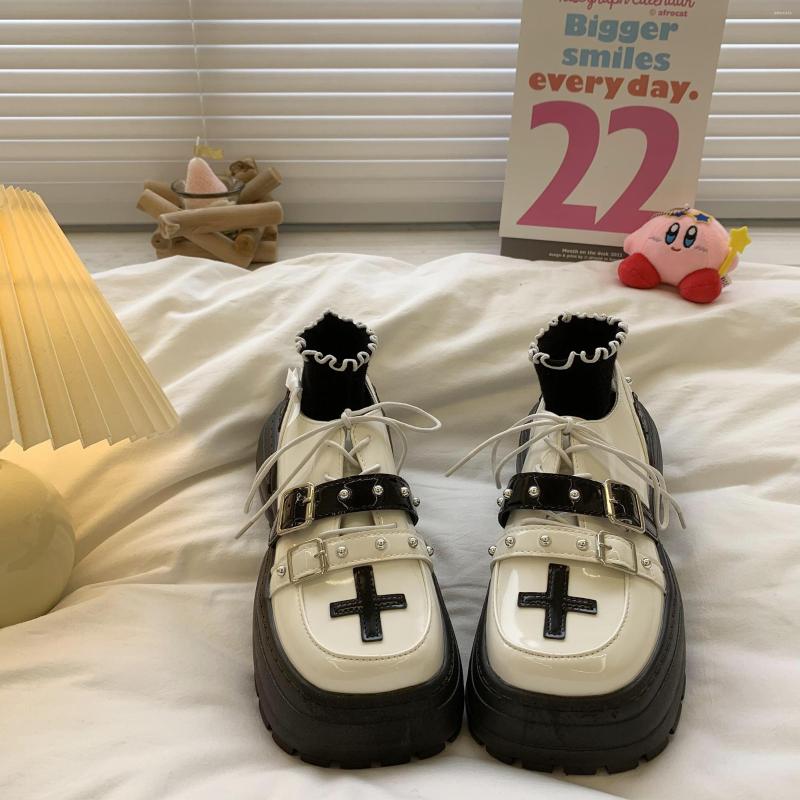 Dress Shoes Gothic Lolita 2023 Punk Platform Japanese JK Uniform Chunky Leather College Girls Mary Jane Women, White
Dress Shoes Gothic Lolita 2023 Punk Platform Japanese JK Uniform Chunky Leather College Girls Mary Jane Women, White