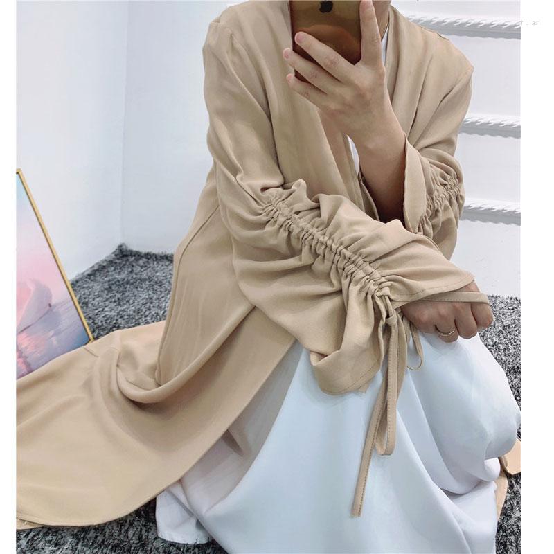 Ethnic Clothing Fashion Open Abaya Kimono Women Plain Cardigan Drawstring Sleeve Front Button Muslim Dress Dubai Turkey Clothes Autumn
Ethnic Clothing Fashion Open Abaya Kimono Women Plain Cardigan Drawstring Sleeve Front Button Muslim Dress Dubai Turkey Clothes Autumn