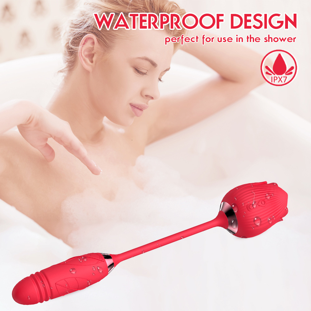 Vibrators Rose Sucking Vibrator for Women Egg Dildo Nipple Clit Stimulator Vibrating Vibrators Clitoris Sucker Vibator Sex Toy for Women 230413